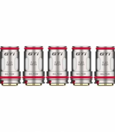Résistances GTI - Pack de 5 - Vaporesso 50 et 60 watts.